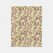 Hilarisch patroon Chinees Varkenshaar Yellow Fleec Fleece Deken (Voorkant)