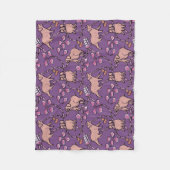 Hilarisch patroon Chinees Varkenspad Kies Kleur F Fleece Deken (Voorkant)