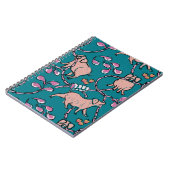 Hilarisch patroon Chinees Varkenspad Kies Kleur NB Notitieboek (Linkerzijde)