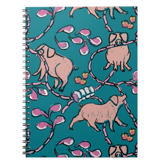 Hilarisch patroon Chinees Varkenspad Kies Kleur NB Notitieboek (Voorkant)