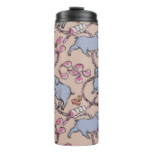 Hilarisch patroon Chinees Vietnamese varkensjaar T Thermosbeker (Voorkant)