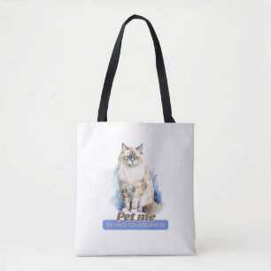 Hilarisch "Pet Me or Face Consequences" kat Tote Bag