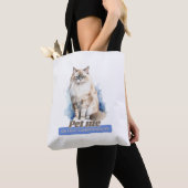Hilarisch "Pet Me or Face Consequences" kat Tote Bag (Dichtbij)