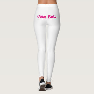 Hilarisch Schattig Butt Roze Wit 4Jane Leggings