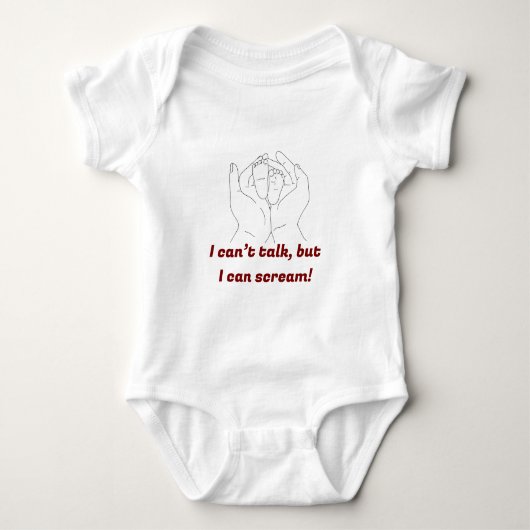 Hilarisch & Schattig: Gepersonaliseerd Baby Bodysu Romper (Voorkant)