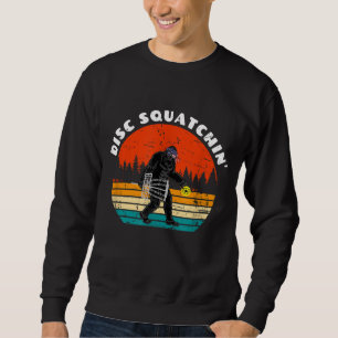 Hilarisch Schijf Squatchin' Bigfoot Basket Graphic Trui
