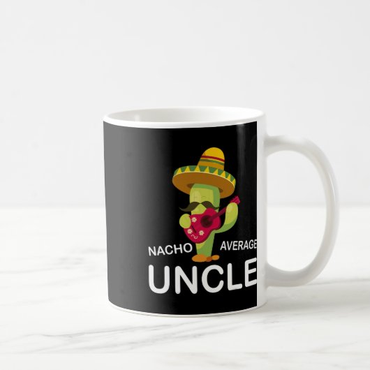 Hilarisch Uncle Joke Humor Funny Nacho Gemiddelde  Koffiemok (Rechts)
