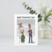 Hilarisch Valentijnsdag Briefkaart (Staand voorkant)