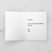 Hilarisch Valentijnsdag gevouwen Wenskaart Bedankkaart (Binnen)