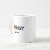 Hilarisch voedingsetiket voor hem, aangepaste echt koffiemok (Voorkant links)