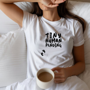 Hilarisch zwangerschaps-T-shirt met zwarte vingera Tri-Blend Shirt