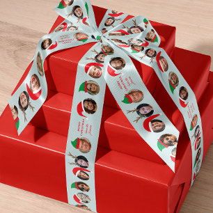 Hilarische 10 mensen in kerst Petten met tekst Satijnen Lint