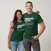 Hilarische admin-assistent t-shirt (Unisex)