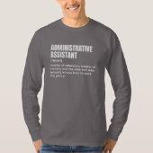 Hilarische admin-assistent t-shirt (Voorkant)