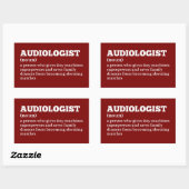 Hilarische Audioloog Definition Sticker (Vel)