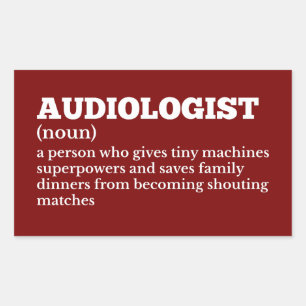 Hilarische Audioloog Definition Sticker