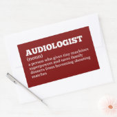 Hilarische Audioloog Definition Sticker (Envelop)