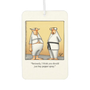 Hilarische auto luchtverfrisser voor hem