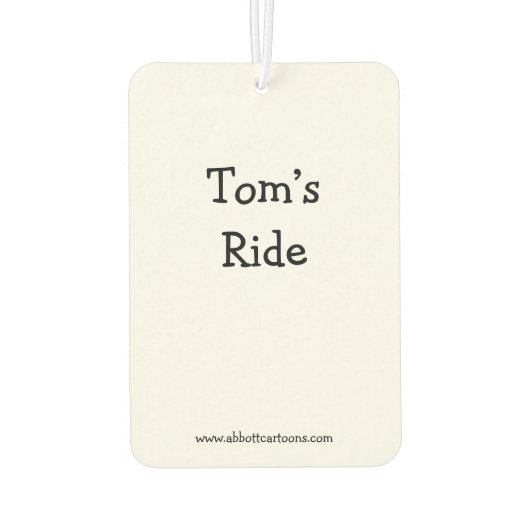 Hilarische auto luchtverfrisser voor hem (Achterkant)