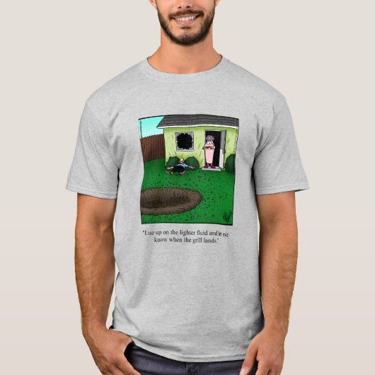 Hilarische Barbacue Humor T-shirt voor papa (Voorkant)