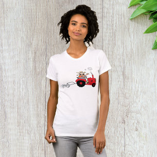 Hilarische boerentractor stripfiguur t-shirt
