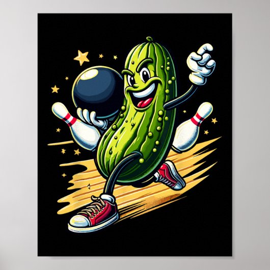 Hilarische Bowling Pickle Poster (Voorkant)