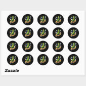 Hilarische Bowling Pickle Ronde Sticker (Vel)