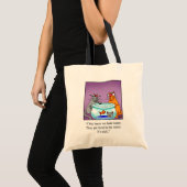 Hilarische Cat Humor Canvas tas (Voorkant (product))