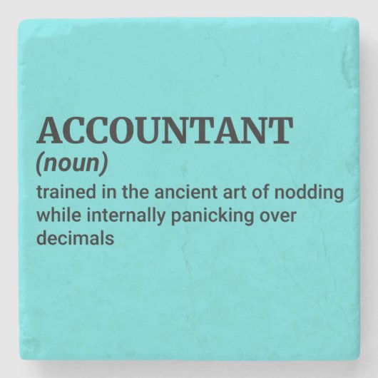 Hilarische CPA Stenen Onderzetter (Voorkant)