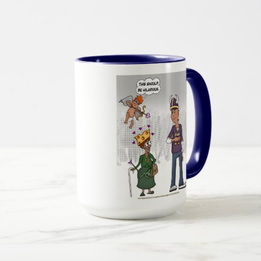 Hilarische Cupid Coffee Mok (15 ounce) (Voorkant rechts)