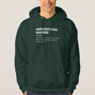 Hilarische definitie van landarbeider hoodie