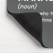 Hilarische definitie van marketingmanager muismat (Hoek)