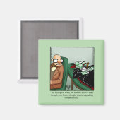 Hilarische Dracula Humor Halloween Magnet (Voorkant / Achterkant)