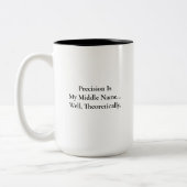 Hilarische en eigenzinnige ingenieurs tweekleurige koffiemok (Links)