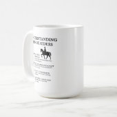 Hilarische Equestrian Life Definities Koffiemok (Voorkant links)