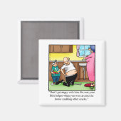 Hilarische familie Humor magneet cadeau (Voorkant / Achterkant)
