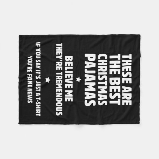 Hilarische Familie Kerstpyjama Set Fleece Deken (Voorkant (Horizontaal))