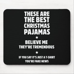 Hilarische Familie Kerstpyjama Set Muismat