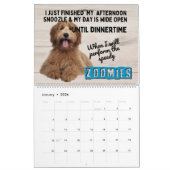 Hilarische gedachten over mijn labradoodle kalender (Jan 2026)