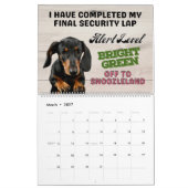 Hilarische gedachten over mijn teckel kalender (Mar 2027)