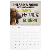 Hilarische gedachten over mijn teckel kalender (Jan 2027)