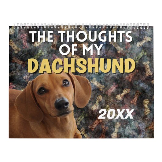 Hilarische gedachten over mijn teckel kalender (Hoes)