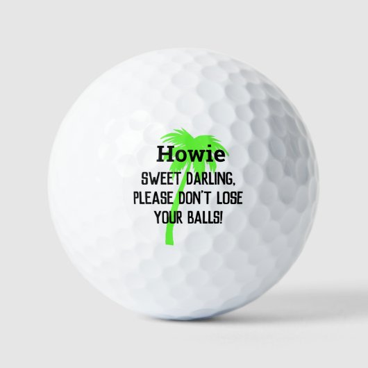 Hilarische gepersonaliseerde golfballen (Voorkant)