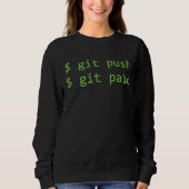 Hilarische Git Push Git Betaalde Software Programm Trui (Voorkant)