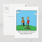 Hilarische Golf Humor Briefkaart (Voorkant / Achterkant)