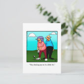 Hilarische Golf Humor Briefkaart (Staand voorkant)