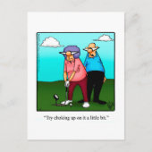 Hilarische Golf Humor Briefkaart (Voorkant)