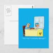 Hilarische Golf Humor Briefkaart (Voorkant / Achterkant)