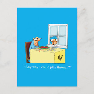 Hilarische Golf Humor Briefkaart