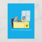 Hilarische Golf Humor Briefkaart (Voorkant)